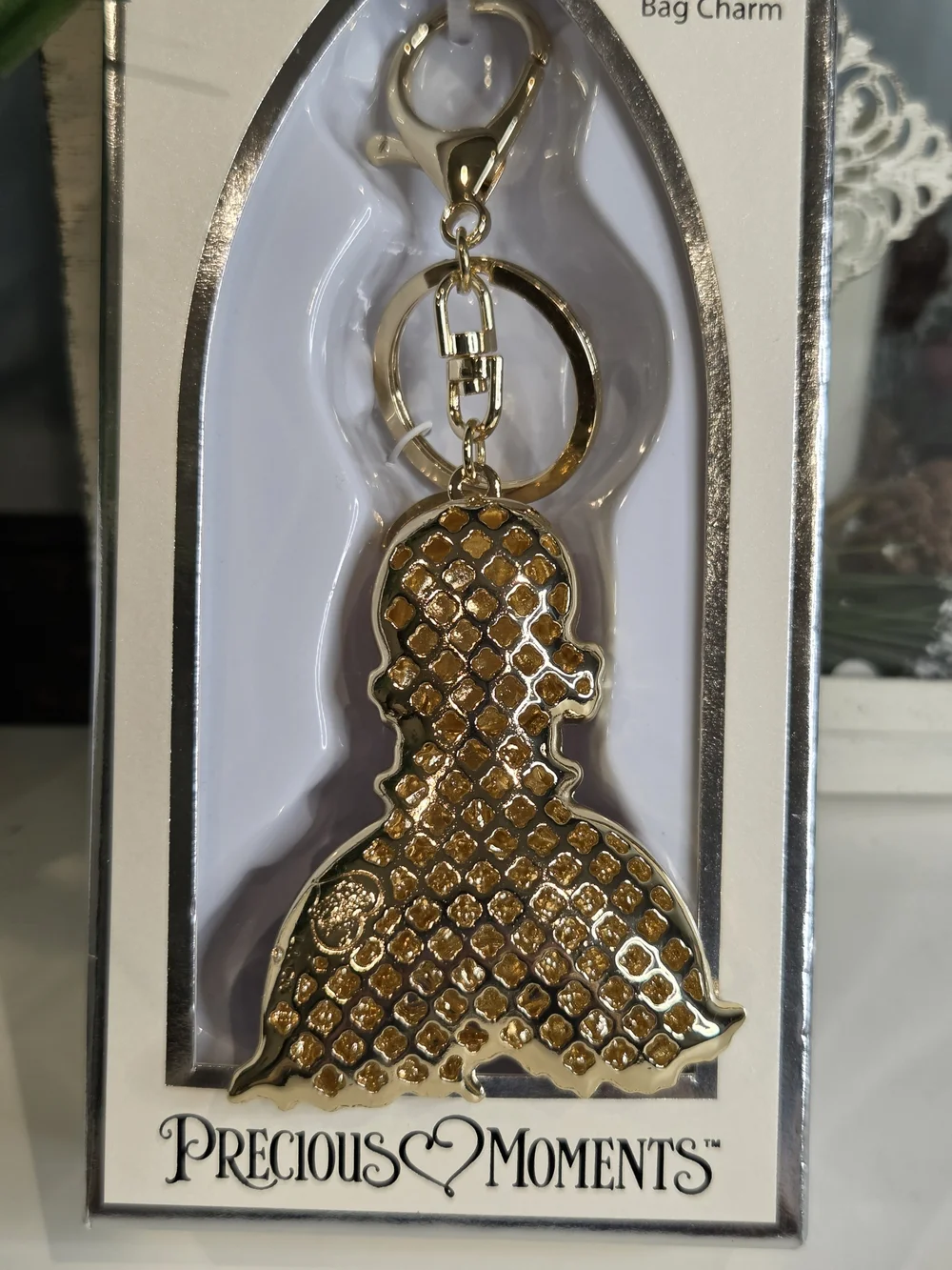 Precious Moments Gold Rainbow Crystal Bag Charm - Picture 3 of 3